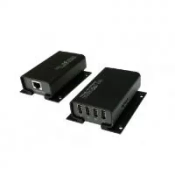 EXSYS EX-1444 extensor USB 2.0 Cat.5/6 de 4 puertos, hasta 100 m