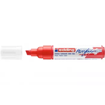 Edding 5000 rotulador acrílico punta biselada ancha rojo 4-5000902