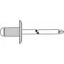 GESIPA remache ciego 4,0 x 12,0 mm aluminio/acero cabeza grande - 500 uds. (1454097)