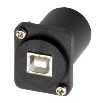 EXSYS EX-49157 Adaptador de montaje tipo D USB 2.0, USB-B conector hembra a USB-A conector hembra