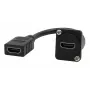 EXSYS EX-49163 adaptador de cable HDMI tipo D, hembra a hembra, 20 cm