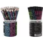 FABER-CASTELL EBERHARD FABER lápices de grafito NEON HB, estuche redondo de 72, mina de 2,0 mm, sin madera 511899