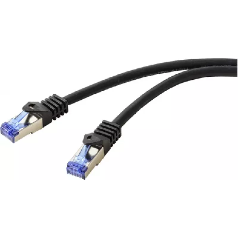 Renkforce RF-6830464 cable de red CAT 6a S/FTP, RJ45, 5 m, negro