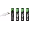VOLTCRAFT Micro (AAA) batería de Li-Ion 500 mAh 1,5 V pack de 4 (VC-17275565)