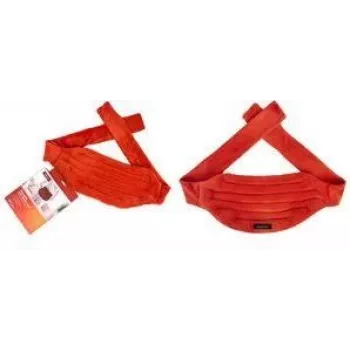 DEFLECTO DEFHPLBW cinturón de termoterapia de microondas para la zona lumbar con relleno de semillas de lino