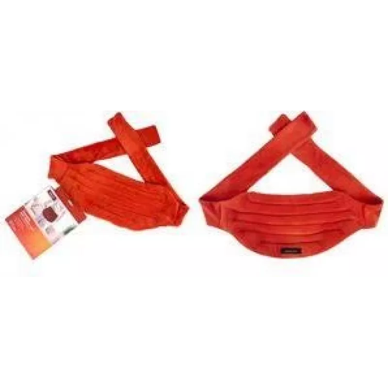 DEFLECTO DEFHPLBW cinturón de termoterapia de microondas para la zona lumbar con relleno de semillas de lino