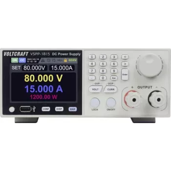 VOLTCRAFT VSPP-1815 Fuente de alimentación de laboratorio para rack, 0-150 V/DC, 0-30 A, 1800 W, programable, USB/RS-485/LAN VC-18673200