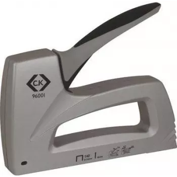 C.K Tools Grapadora de alta resistencia para grapas de 6-14 mm, aluminio fundido a presión, mango bimaterial 496001