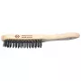 C.K Tools Cepillo de alambre de 4 filas de acero templado y revenido con mango de madera (T6238 4)