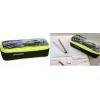FABER-CASTELL EBERHARD FABER Estuche Race Car, negro/amarillo neón poliéster, compartimento principal grande, compartimento con cremallera 577575