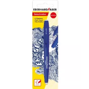 Faber-Castell Eberhard Faber Erase It! bolígrafo de gel azul 0,7 mm recargable borrable 582181