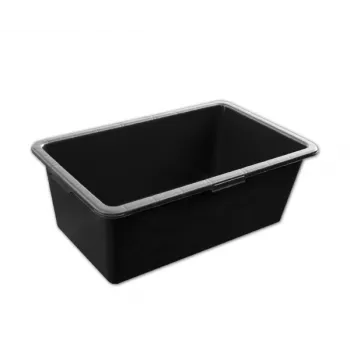 Bradas KTKP60 Cubeta de mortero de PVC 60L negra con bordes perfilados