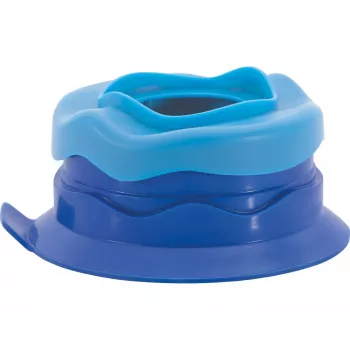 Faber-Castell Eberhard Faber WINNER Vaso para agua de silicona azul con soporte para pinceles de plástico reciclado 579936