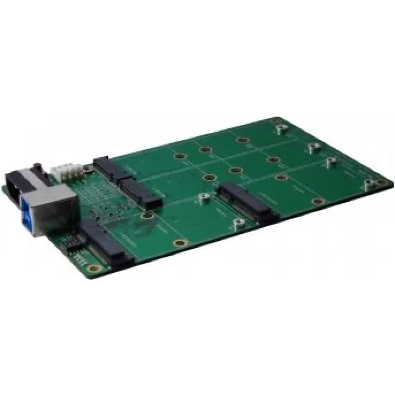 EXSYS EX-3673 tarjeta adaptadora de USB 3.2 Gen 2x1 a M.2 y mSATA con conector USB Tipo B