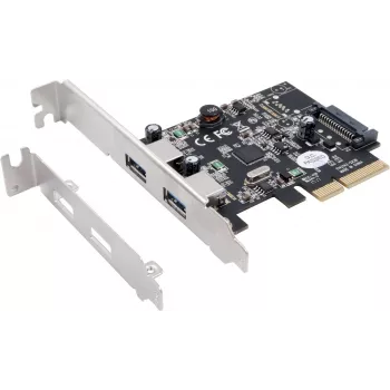 EXSYS EX-12001-2 adaptador PCIe x2 Low-Profile USB 3.2 Gen 2x2