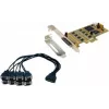 EXSYS EX-45368 tarjeta PCIe 8S serie RS-232/422/485 incl. soporte low-profile (SystemBase)
