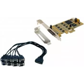 EXSYS EX-45368 tarjeta PCIe 8S serie RS-232/422/485 incl. soporte low-profile (SystemBase)