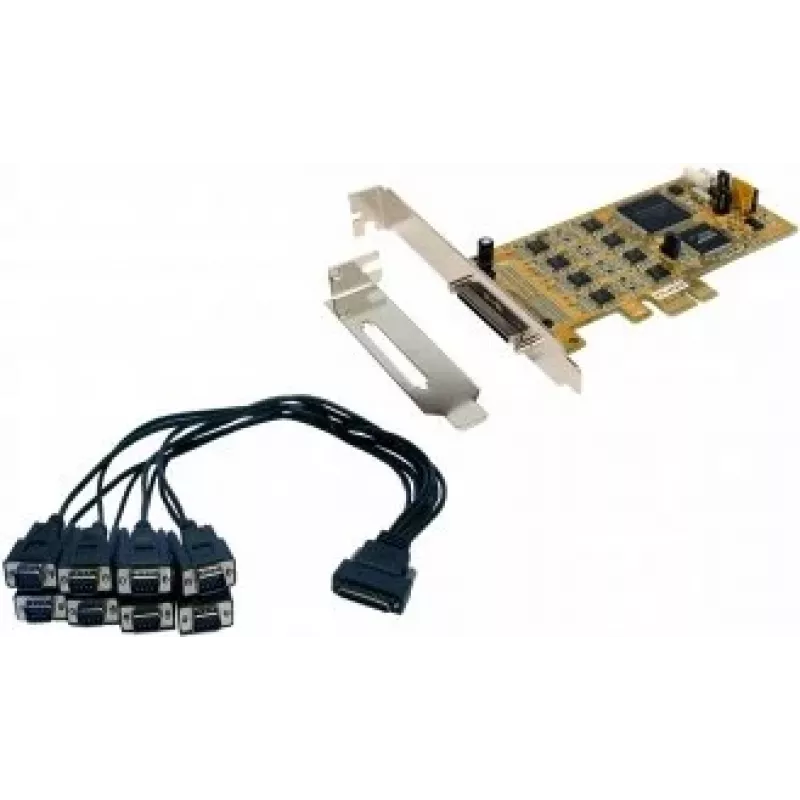 EXSYS EX-45368 tarjeta PCIe 8S serie RS-232/422/485 incl. soporte low-profile (SystemBase)