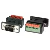 EXSYS EX-49110 adaptador DB9 macho a bloque de terminales de 9 pines con pulsador
