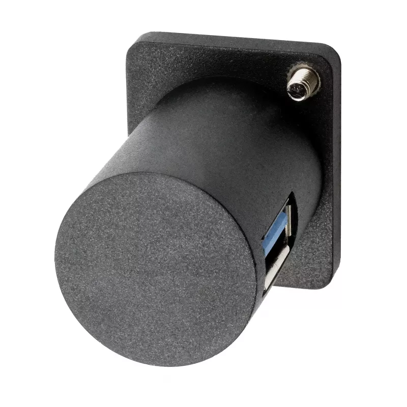 EXSYS EX-49154 Adaptador D-Tipo USB-A hembra a hembra 90°, USB 3.2 Gen 1