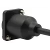 EXSYS Cable adaptador D-Tipo RJ45 hembra a macho, CAT.5e, 20 cm, negro EX-49159