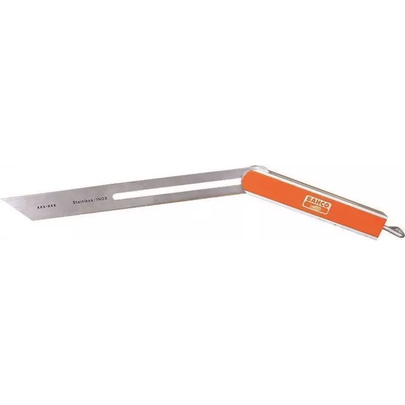 Bahco 9574-300 Falsa escuadra 300 mm hoja de acero inoxidable mango de palo rosa