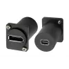 EXSYS EX-49170 Adaptador de montaje DisplayPort a Mini DisplayPort hembra, 4K UHD