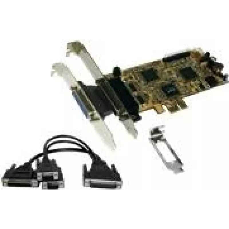 EXSYS EX-44344 Tarjeta PCI-Express Multi-I/O 2S/2P con cable Octopus, RS232 y IEEE1284