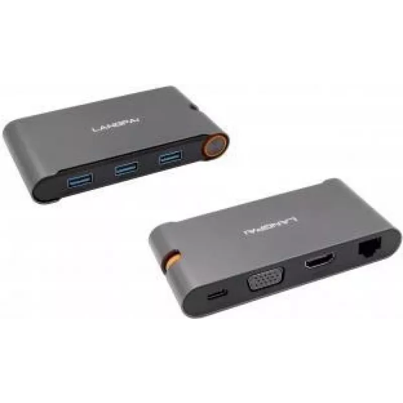 EXSYS EX-1220HM Hub USB 3.2 Gen 1 metálico con 7 puertos en 1 para portátil, MateBook y MacBook