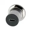 EXSYS EX-49195 Adaptador de montaje USB-C hembra a USB-C hembra, metal, USB 3.2 Gen 1