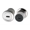 EXSYS EX-49195 Adaptador de montaje USB-C hembra a USB-C hembra, metal, USB 3.2 Gen 1