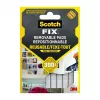 3M Scotch-Fix Cuadrados de montaje 11 mm x 15 mm blanco pack de 64 7100263372