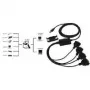 EXSYS EX-1324 Adaptador USB 2.0 a 4 puertos RS-232 serie, carcasa metálica, chipset FTDI, 921,6 Kbps, conector DB9