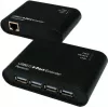 EXSYS EX-1445 Kit extensor Gigabit Ethernet sobre 2 hilos, 500 m, negro
