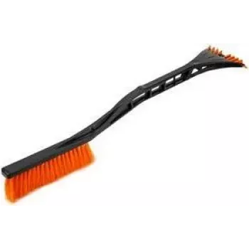Bradas ICE1162 Raspador de hielo con cepillo para nieve, 600 mm, negro/naranja
