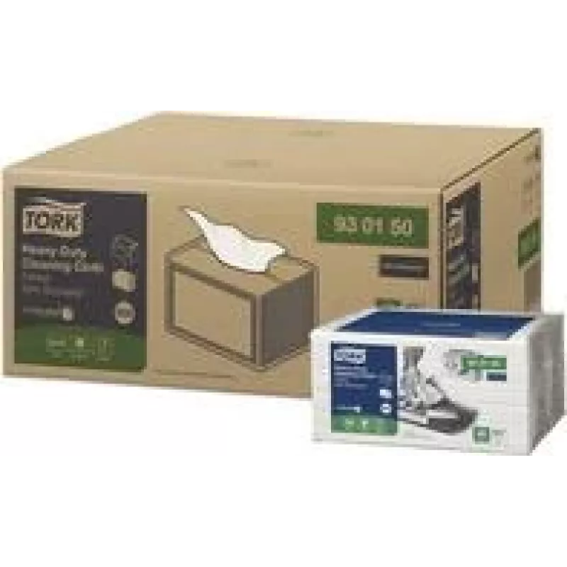 TORK Extra Strong paños de limpieza blanco W8, 8 x 50 paños 930150, total 400 paños