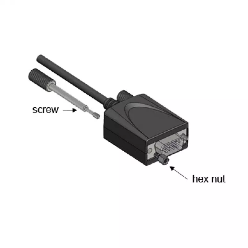 EXSYS EX-1311-2IS adaptador USB 2.0 a RS-232 serie con chipset FTDI FT232RL, 921,6 Kbps, conector DB9, cable de 0,8 m