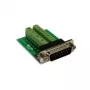 EXSYS EX-49010 adaptador de conector hembra D-SUB de 15 pines a bloque de terminales de 16 pines, verde/plata
