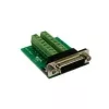 EXSYS EX-49015 adaptador de conector macho D-SUB de 15 polos a bloque de terminales de 16 polos, verde/plata