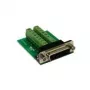 EXSYS EX-49015 adaptador de conector macho D-SUB de 15 polos a bloque de terminales de 16 polos, verde/plata