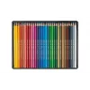 CARAN D'ACHE Swisscolor lápices de colores resistentes al agua, 30 colores diferentes, madera de cedro, hexagonal, lata metálica 1284.730