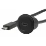 EXSYS EX-49222 cable adaptador de montaje en panel USB-C, USB 3.2 Gen 2, 10Gbps, 100W PD, 30cm