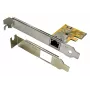 EXSYS EX-6071C tarjeta PCI Express Gigabit Ethernet, 1x RJ45, Realtek, soporte de perfil bajo incluido