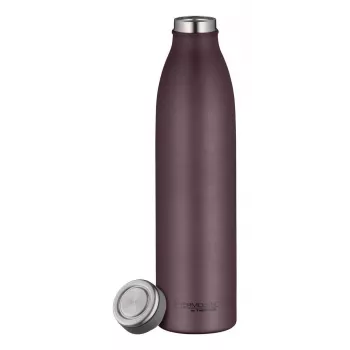 THERMOS TC Bottle botella isotérmica 0,75 L, acero inoxidable de doble pared, aislamiento al vacío, sin BPA, color burdeos mate 4067.301.075