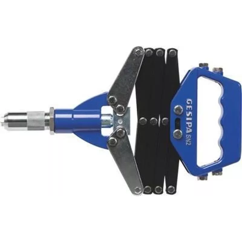 GESIPA Remachadora SN 2 para remaches ciegos 3,0-6,4 mm con 7 boquillas 7120028