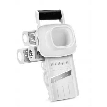 Metaltex Mandolina multirallador profesional, 5 accesorios, blanco/negro 194875084