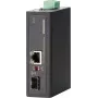 MICROSENS MS657099X Convertidor de medios industrial, 2x RJ45 + 2x SFP, 100M/1G, carril DIN, -40 a 75 °C