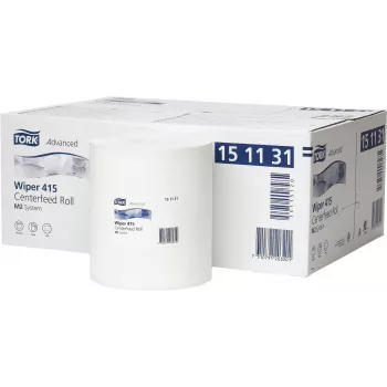 Tork paño de limpieza 151131, 1 capa, blanco, 21,5 cm x 275 m, 6 rollos/pack