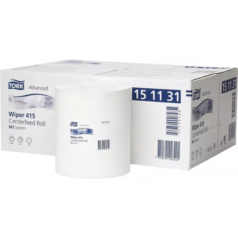 Tork paño de limpieza 151131, 1 capa, blanco, 21,5 cm x 275 m, 6 rollos/pack