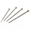 C.K Tools T4852P set de destornilladores de precisión, 4 piezas, plano, 2,0/2,5/3,0/3,5 mm, cromo-vanadio, mango de dos componentes